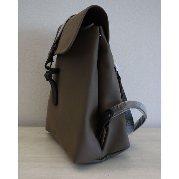 RAINS 13870 Unisex One Size Wood Brown Waterproof Rucksack Bucket Backpack - Picture 3 of 16